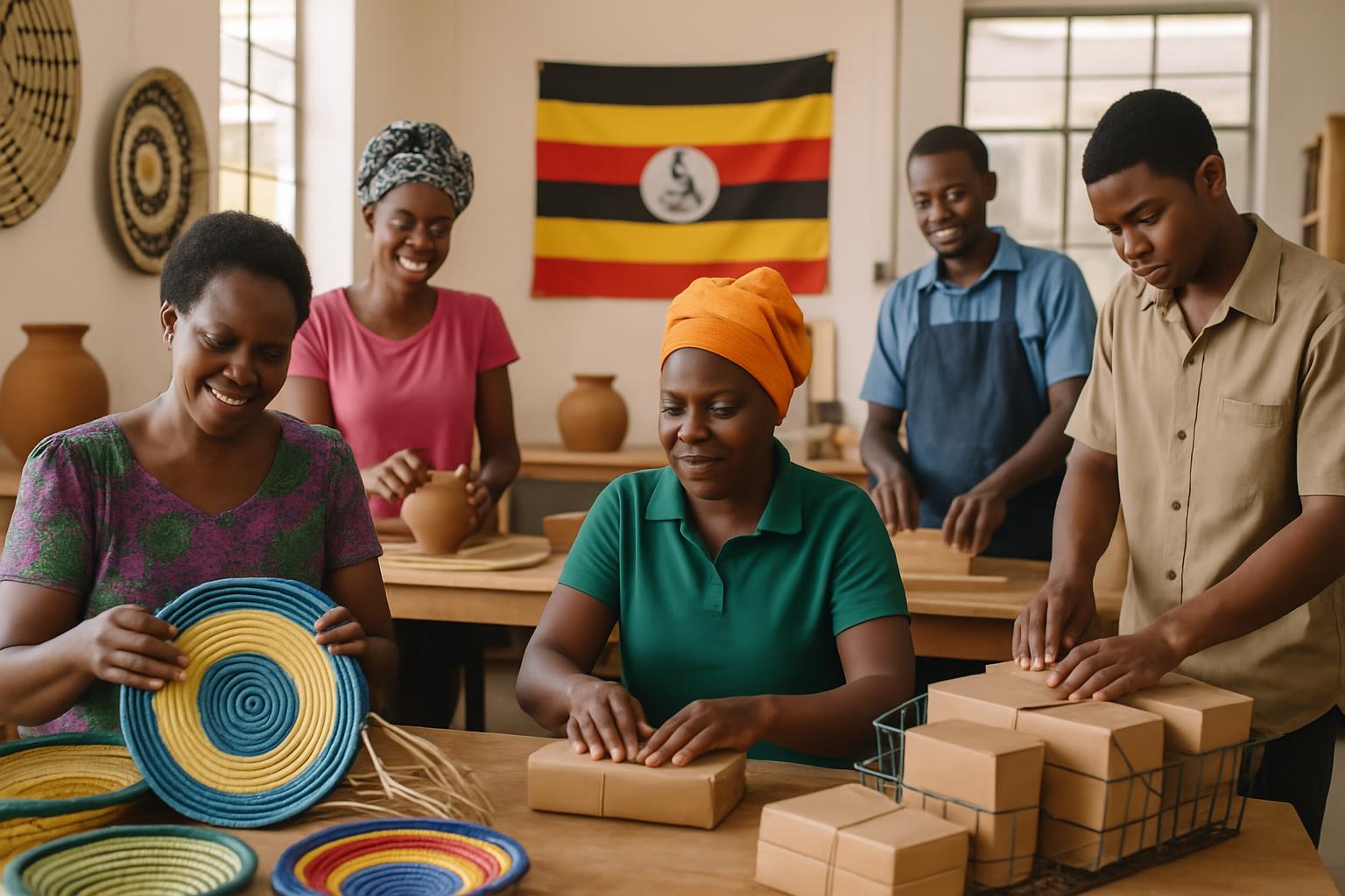 MIAU Team and Ugandan Artisans