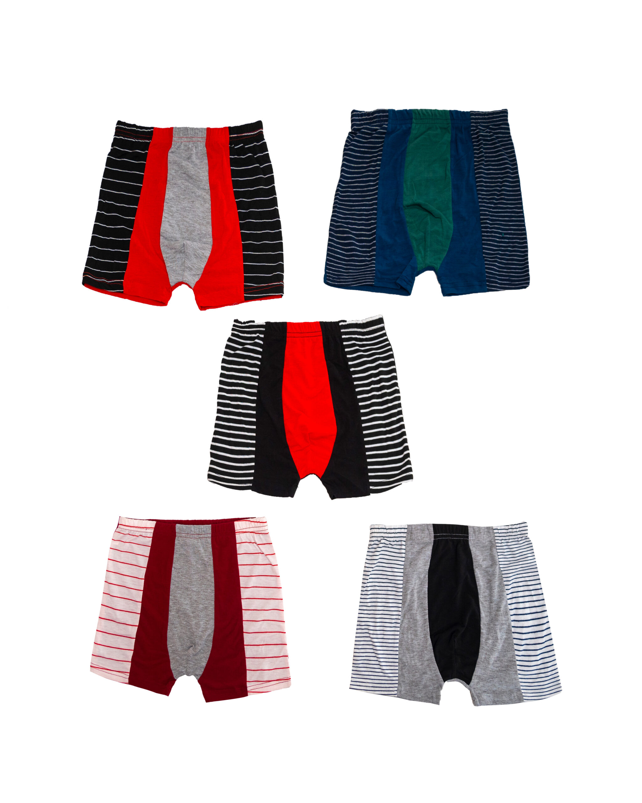 Men’s Color-Block & Striped Boxers (Assorted Designs)