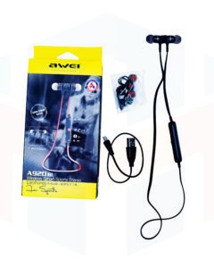 Bluetooth sports earphones with built-in mic.