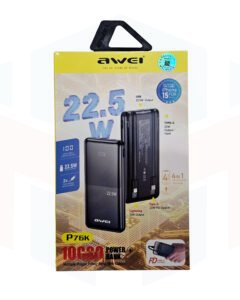 4-in-1 multi-output fast-charging power bank.