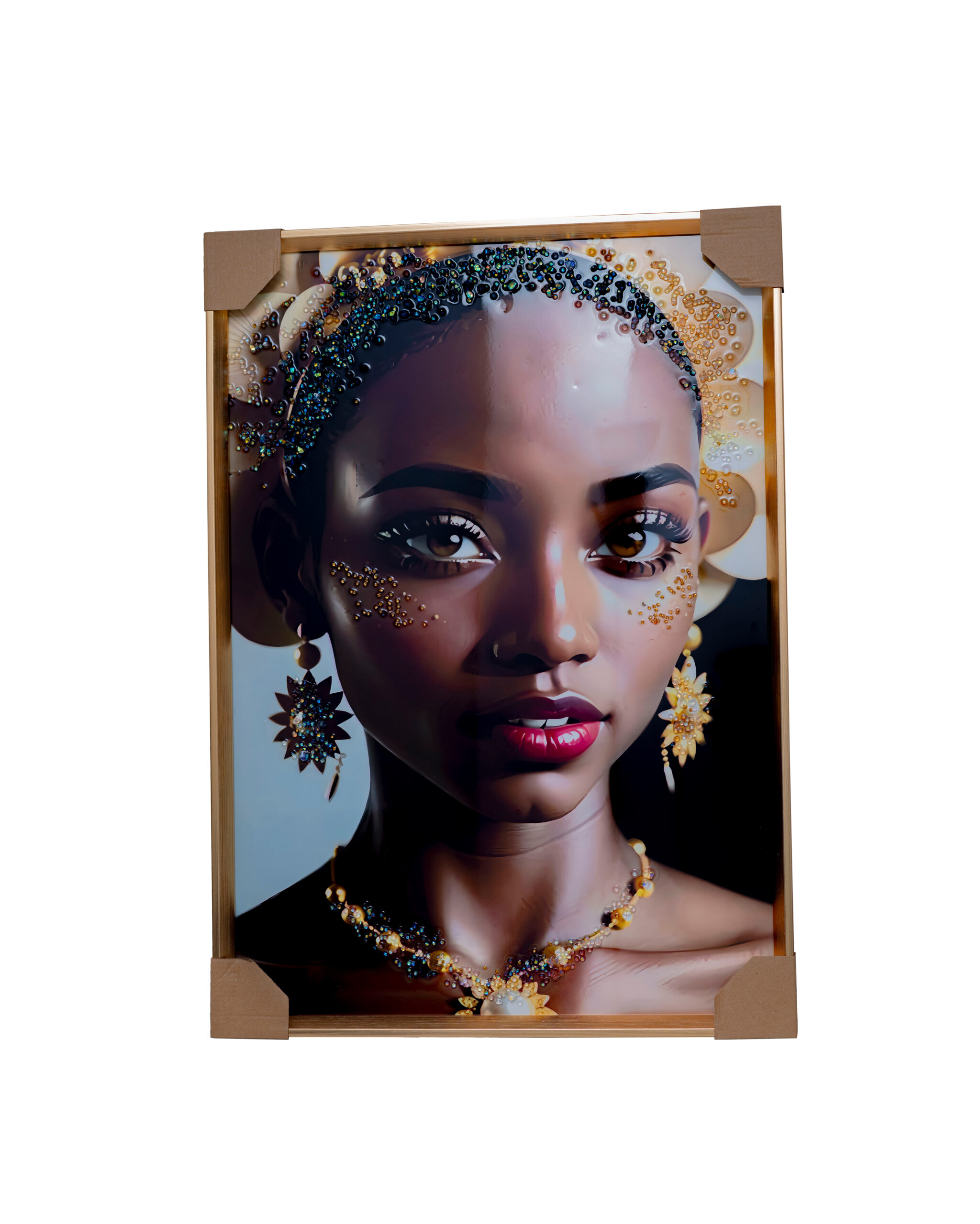 Golden Charm Art Piece