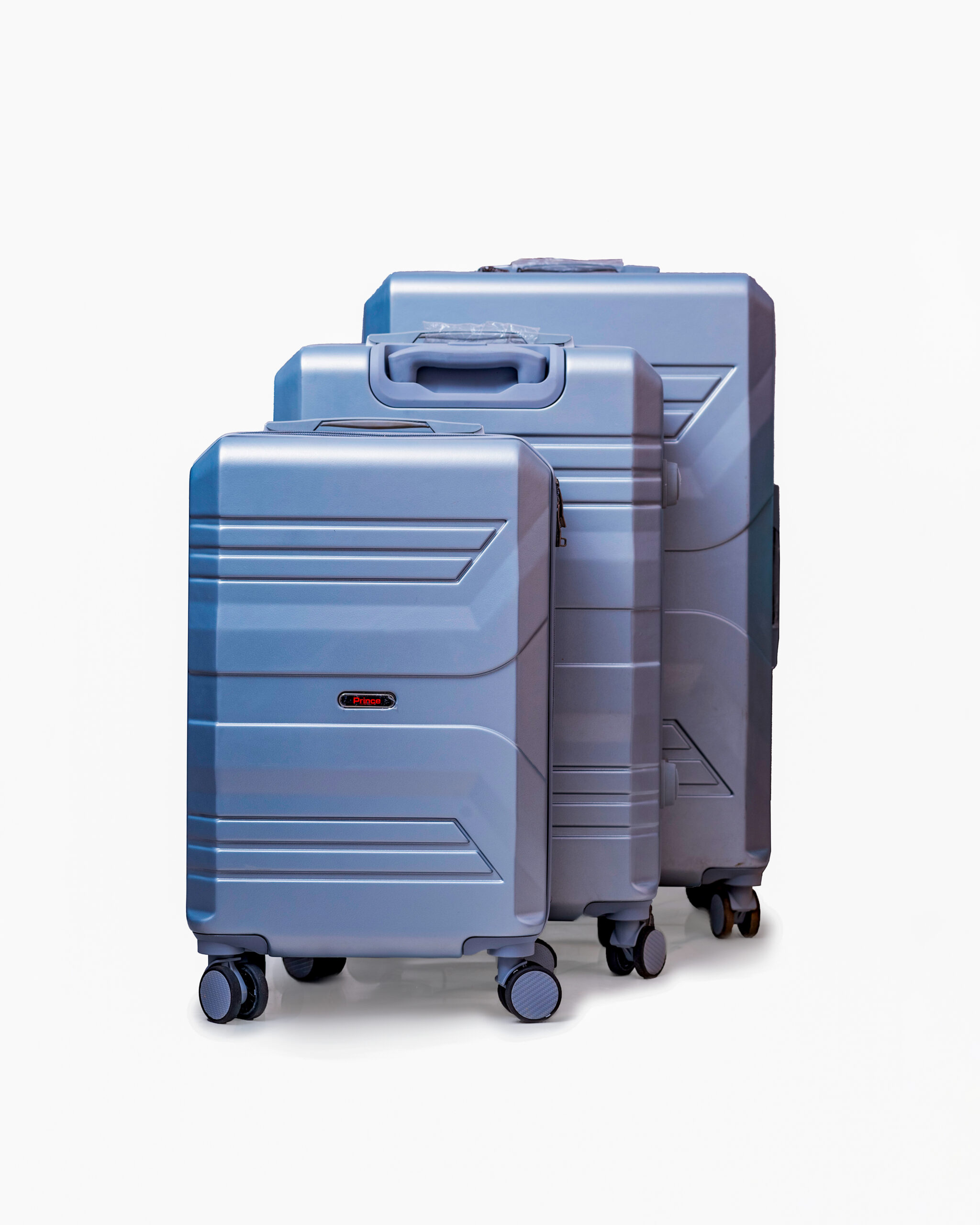 3-Piece Silver Luggage Set